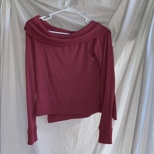 Pink Off the Shoulder Abercrombie Top